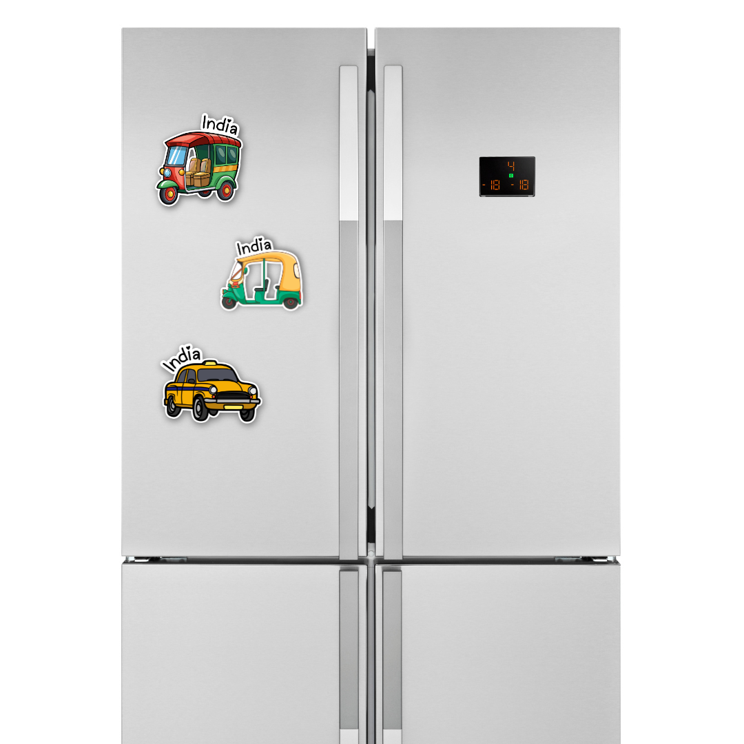 India Fridge Magnets (Set of 3)