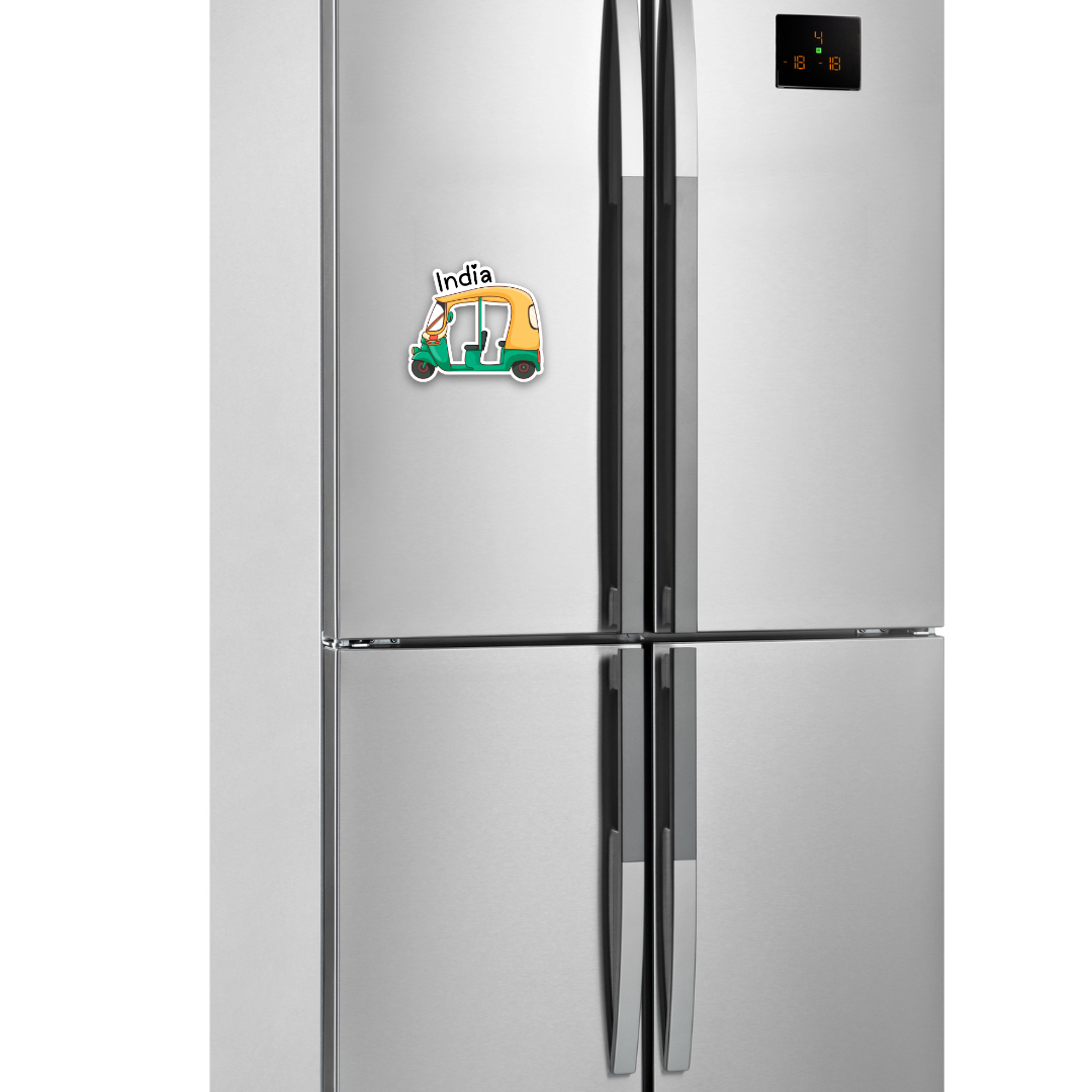 Yellow Auto India Fridge Magnets