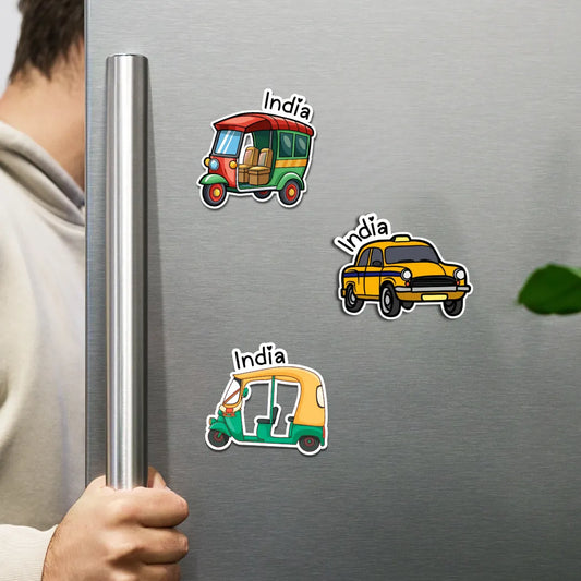 India Fridge Magnets (Set of 3)