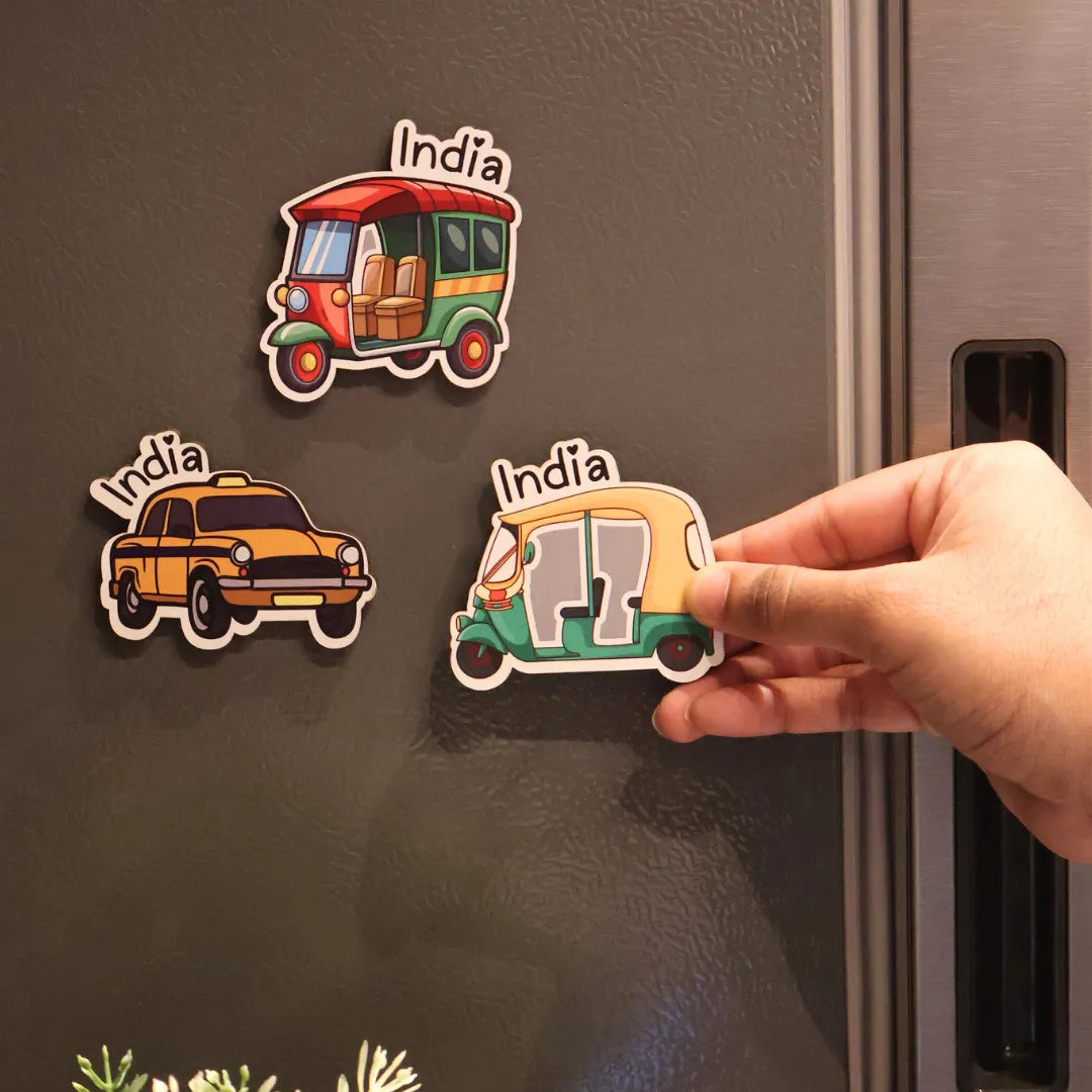 India Fridge Magnets (Set of 3)