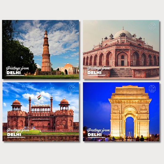 Landmarks of India Postcards Assorted Collection - Pack of 14 (Free Envelopes)
