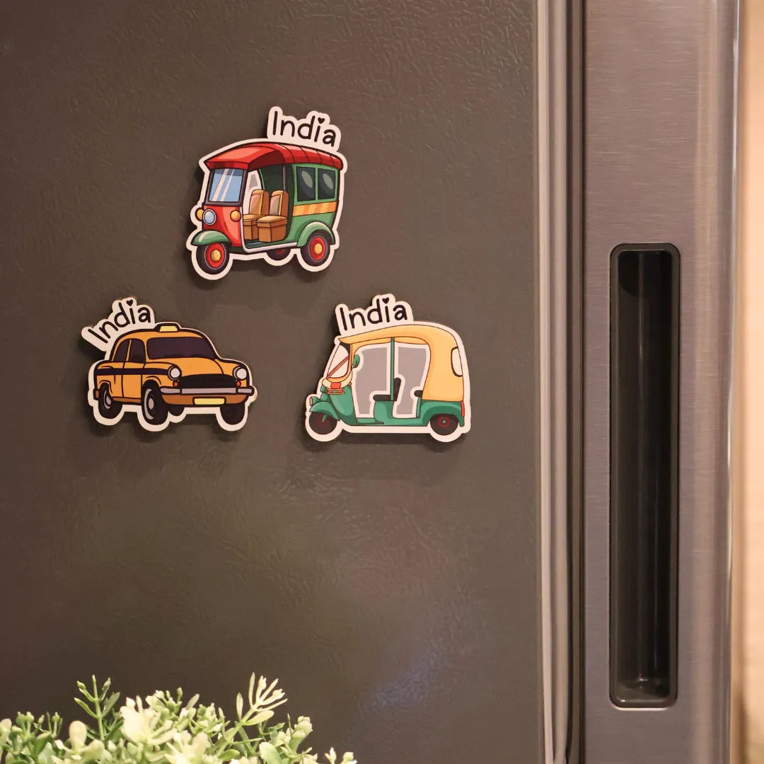 India Fridge Magnets (Set of 3)