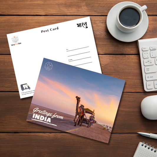Runn of Kutch Camel Postcards (Pack of 5) & Keychains (Set of 2)