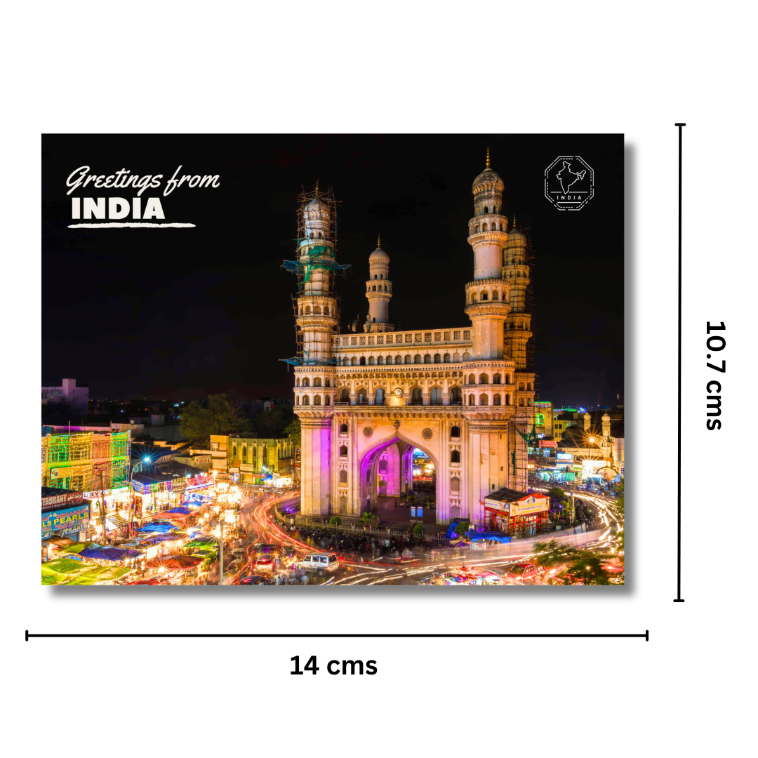 Hyderabad Charminar India Postcards (Free Envelopes)