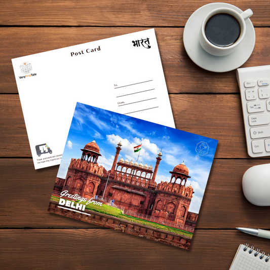 Red Fort Delhi India India Postcards (Free Envelopes)