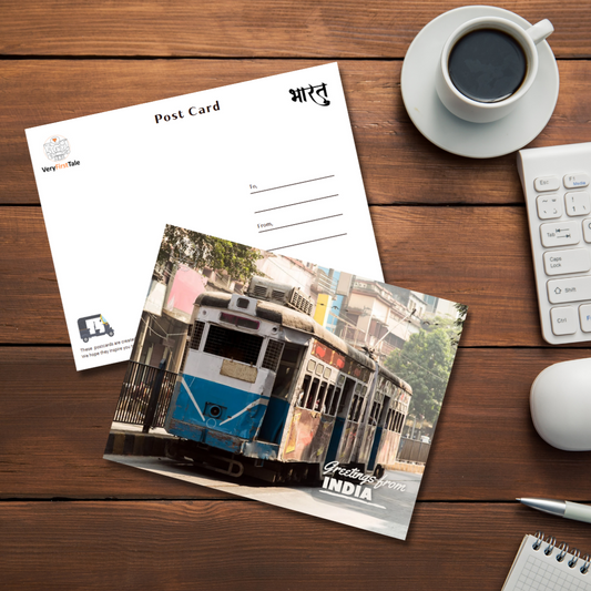 Kolkata Tram India Postcards (Free Envelopes)