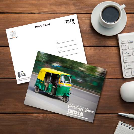 Kolkata Auto India Postcards - Pack of 5 | Free Envelopes