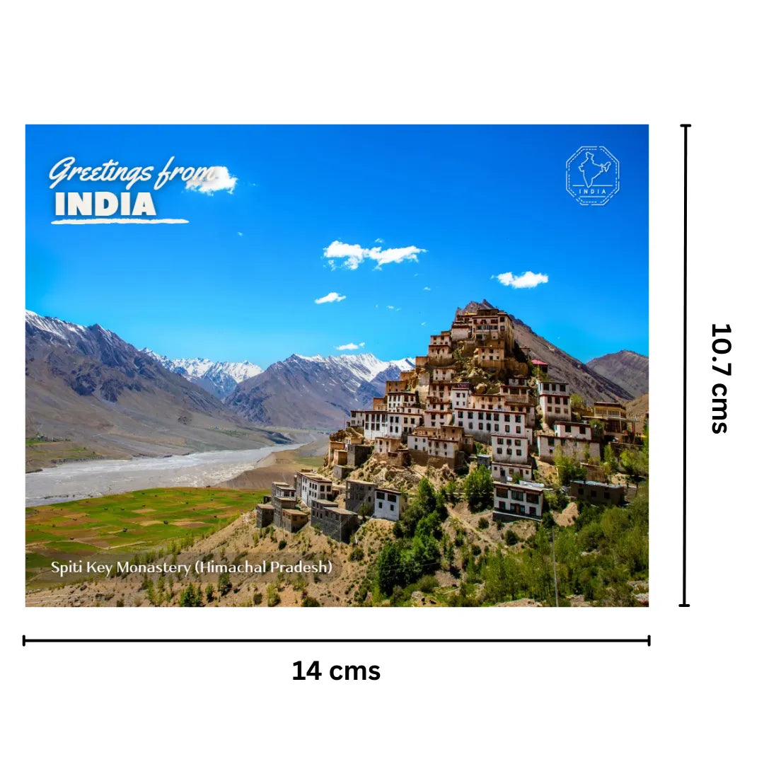 Spiti Key Monastery Himachal Pradesh India Postcards (Free Envelopes)