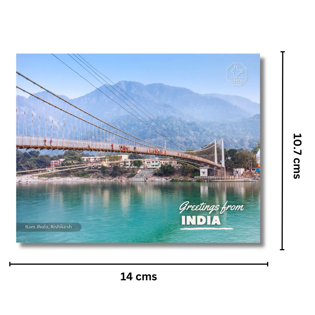 Ram Jhula Rishikesh Postcards (Free Envelopes)