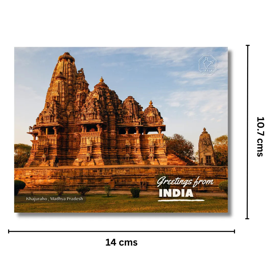 Khajuraho Temple Madhya Pradesh Postcards (Free Envelopes)