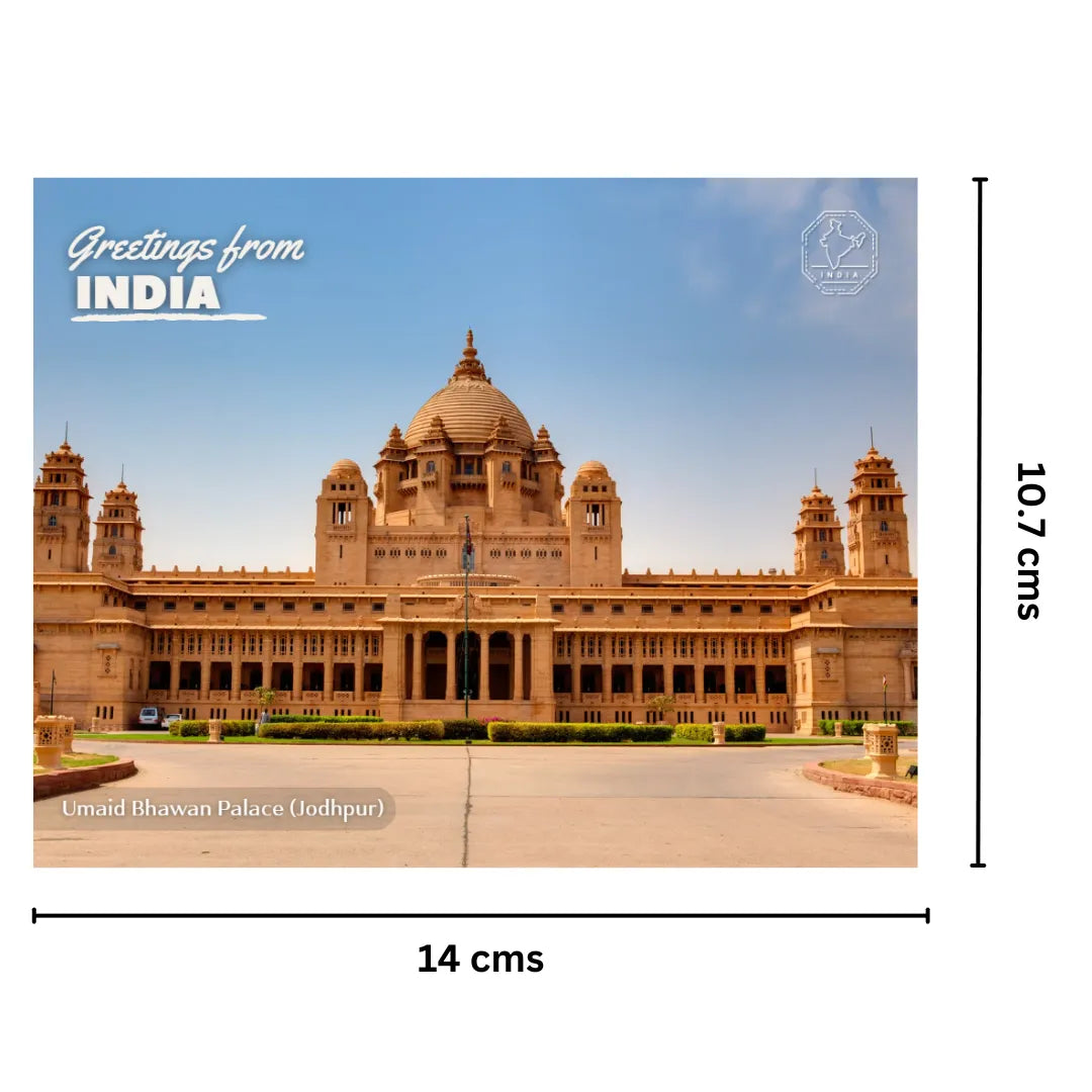 Jodhpur Umaid Bhawan Palace India Postcards (Free Envelopes)