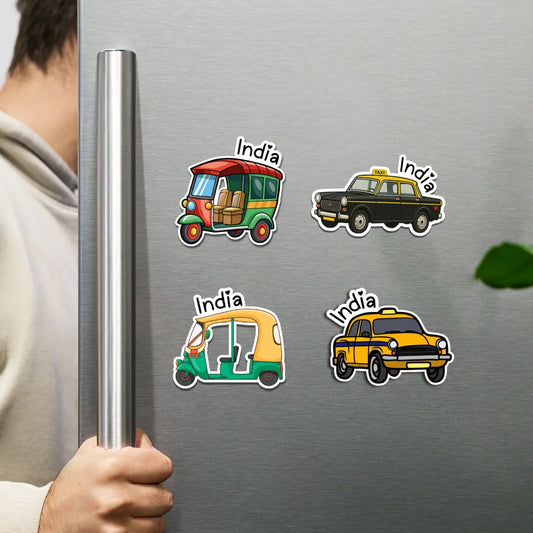 India Fridge Magnets (Set of 4)