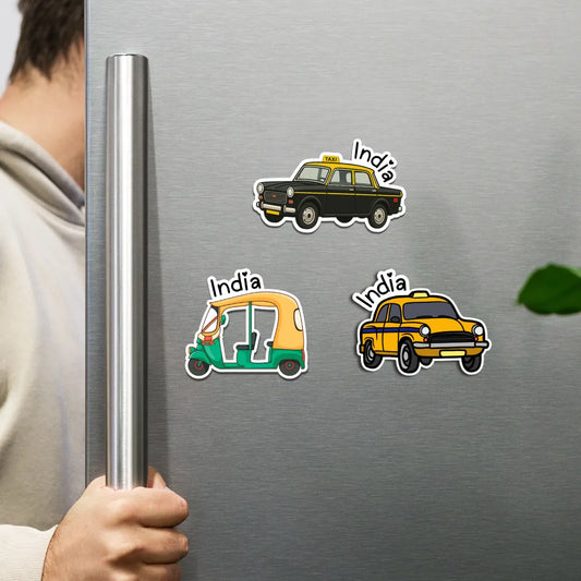 India Fridge Magnets (Set of 3)