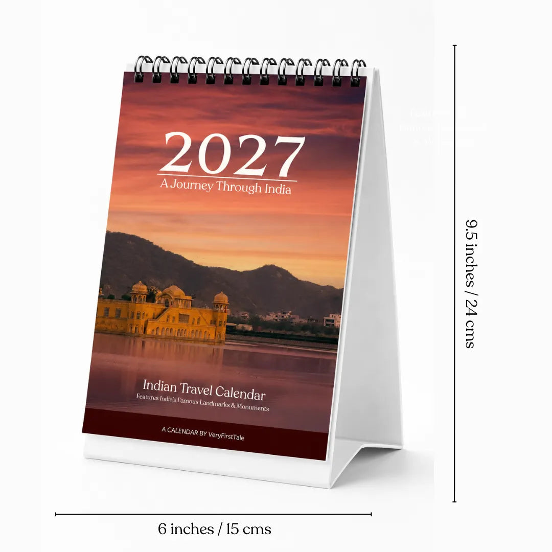 2027 Desk Calendar - A Journey Through India