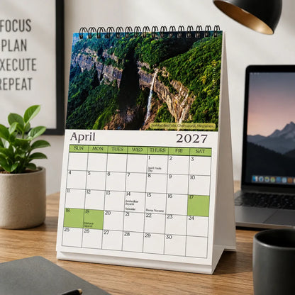 2027 Desk Calendar - A Journey Through India
