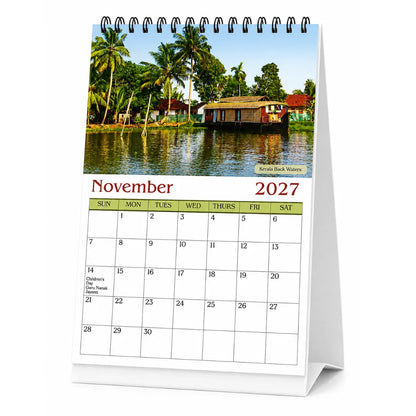 2027 Desk Calendar - A Journey Through India