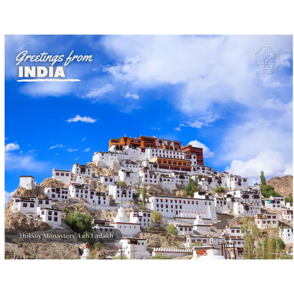 Thiksey Monastery Leh Ladakh India Postcards (Free Envelopes)