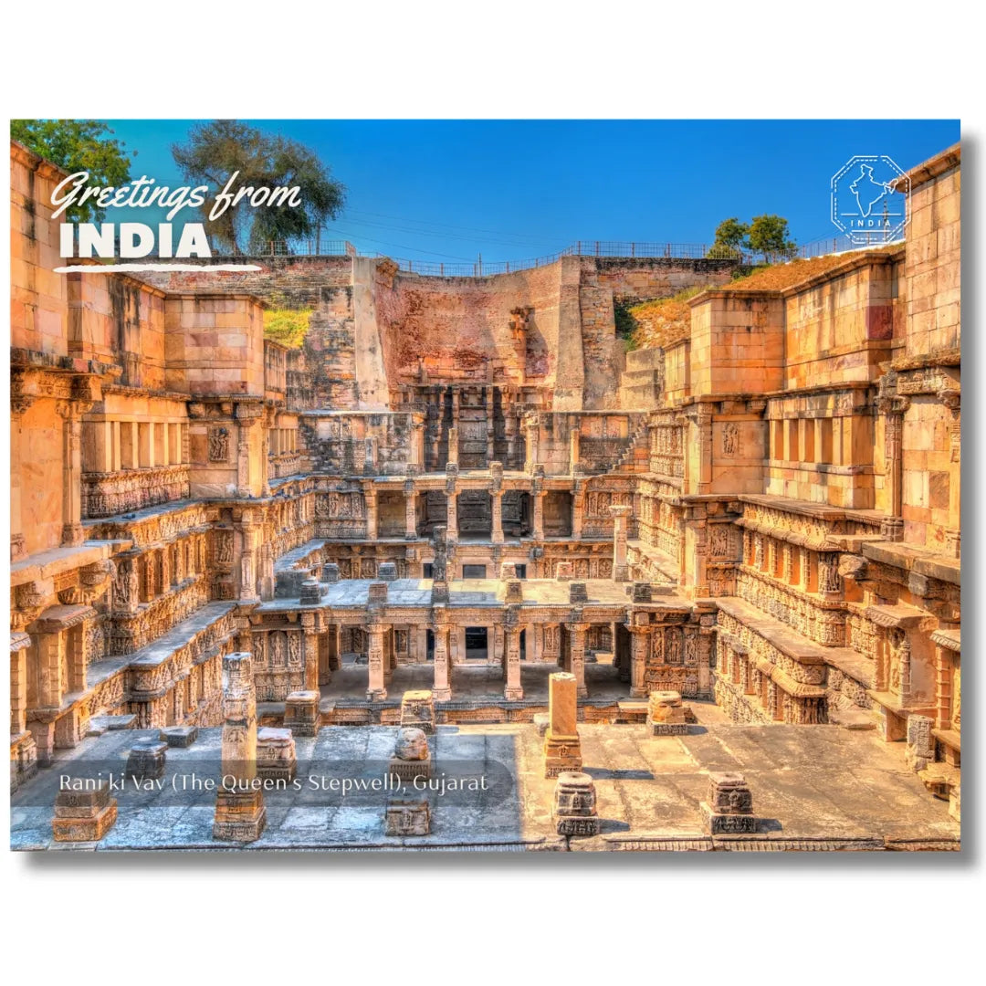 Rani Ki Vav - The Queen's Stepwell Gujarat India Postcards (Free Envelopes)