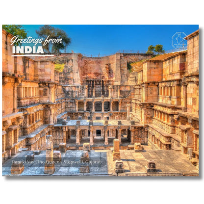 Rani Ki Vav - The Queen's Stepwell Gujarat India Postcards (Free Envelopes)