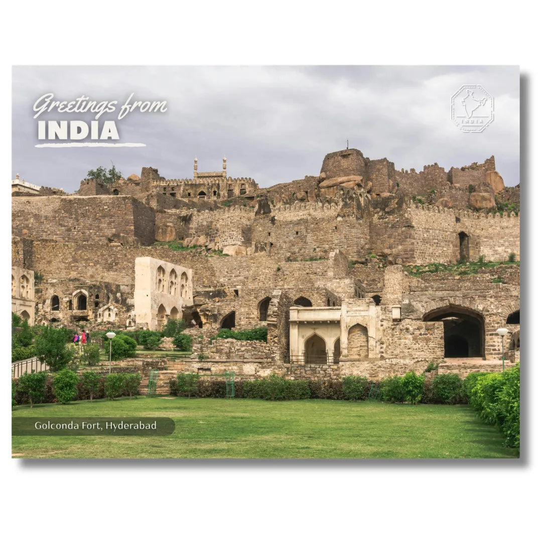 Golconda Fort Hyderabad Postcards (Free Envelopes)