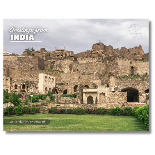 Golconda Fort Hyderabad Postcards (Free Envelopes)