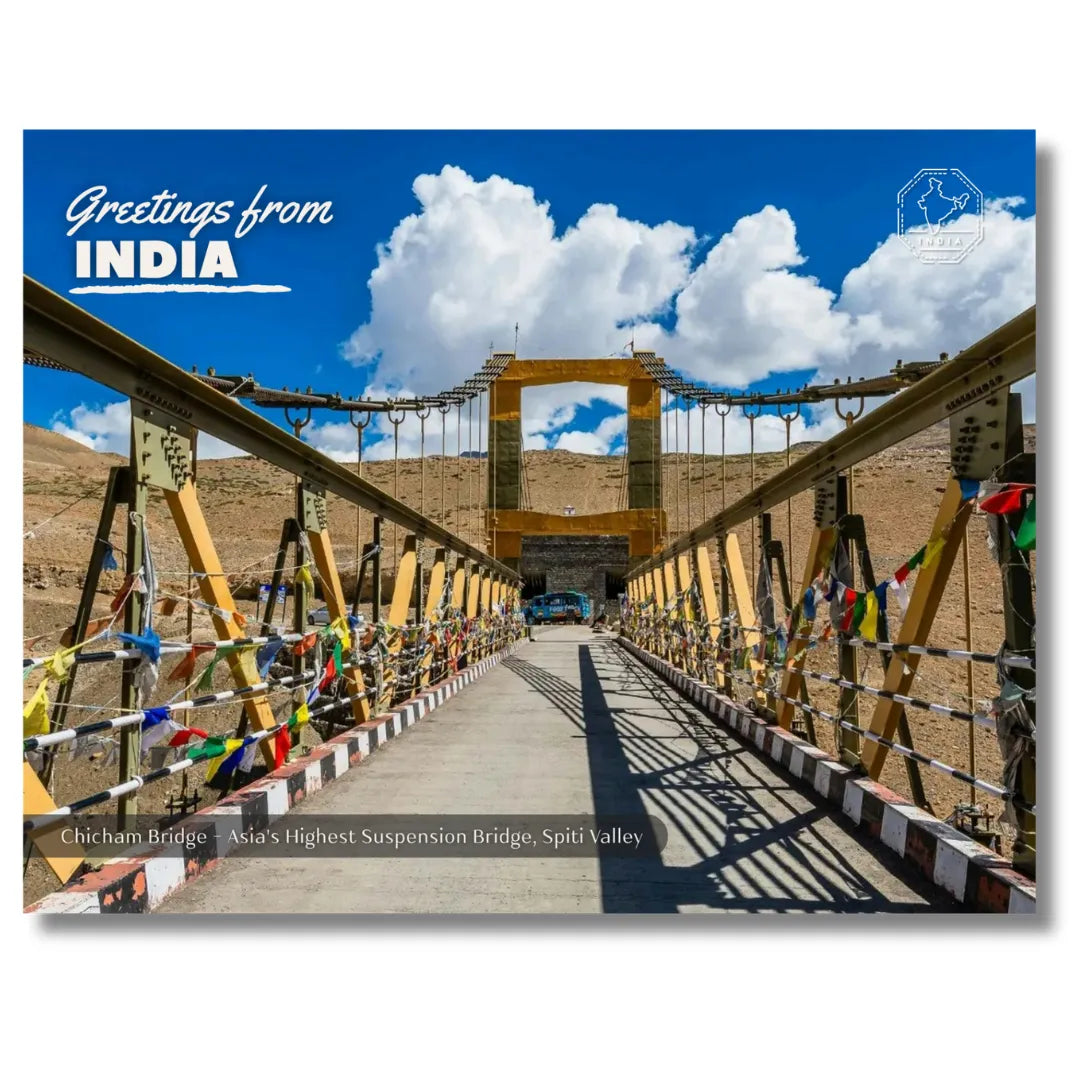 Chicham Bridge Spiti India Postcards (Free Envelopes)