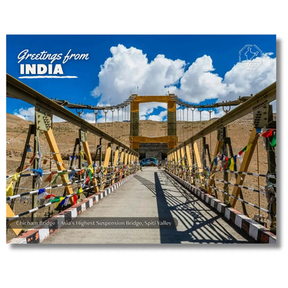 Chicham Bridge Spiti India Postcards (Free Envelopes)