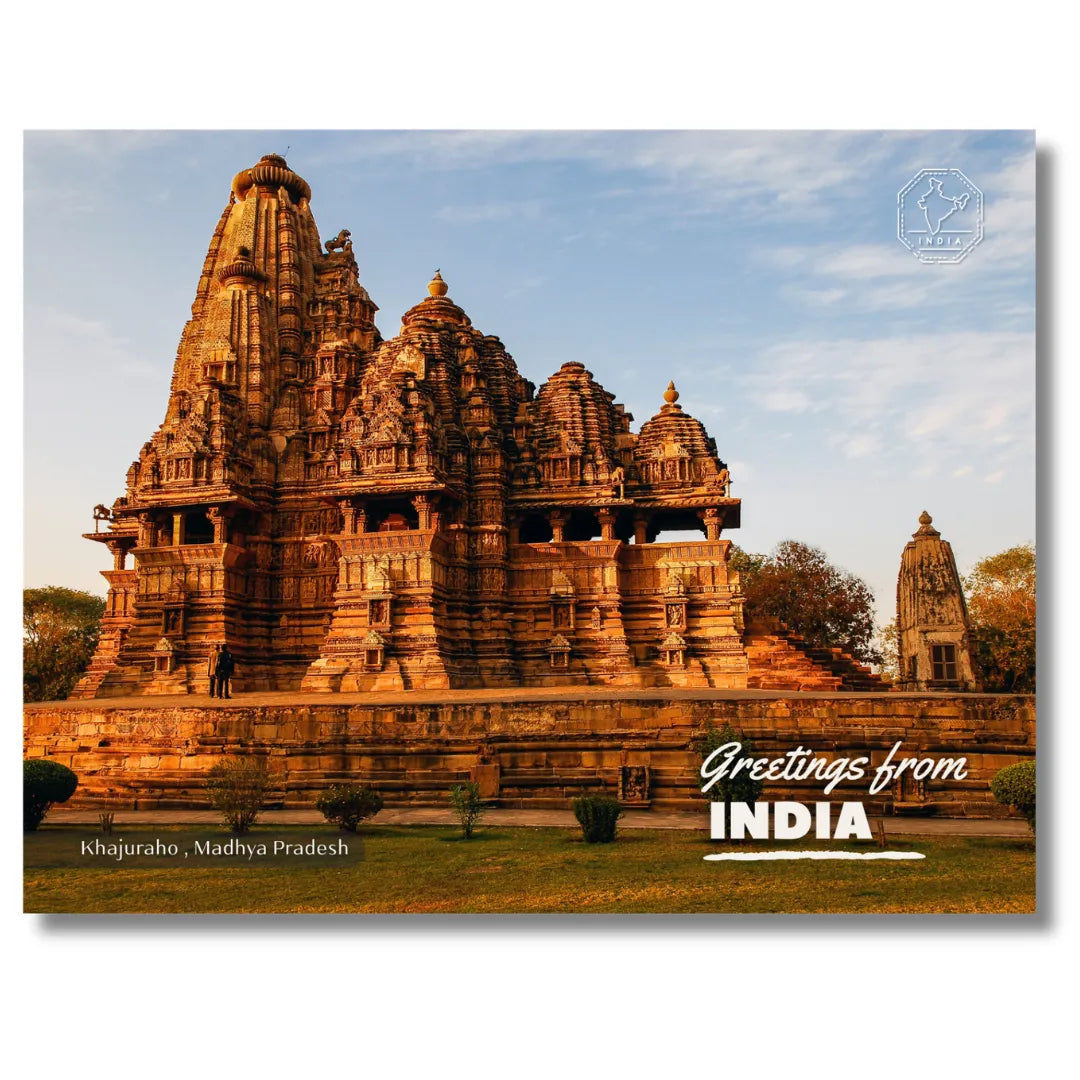 Khajuraho Temple Madhya Pradesh Postcards (Free Envelopes)