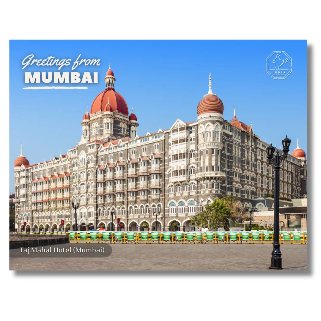 Mumbai Taj Mahal Hotel India Postcards (Free Envelopes)