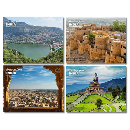 Landmarks of India Postcards - Pack of 20 (Free Envelopes)