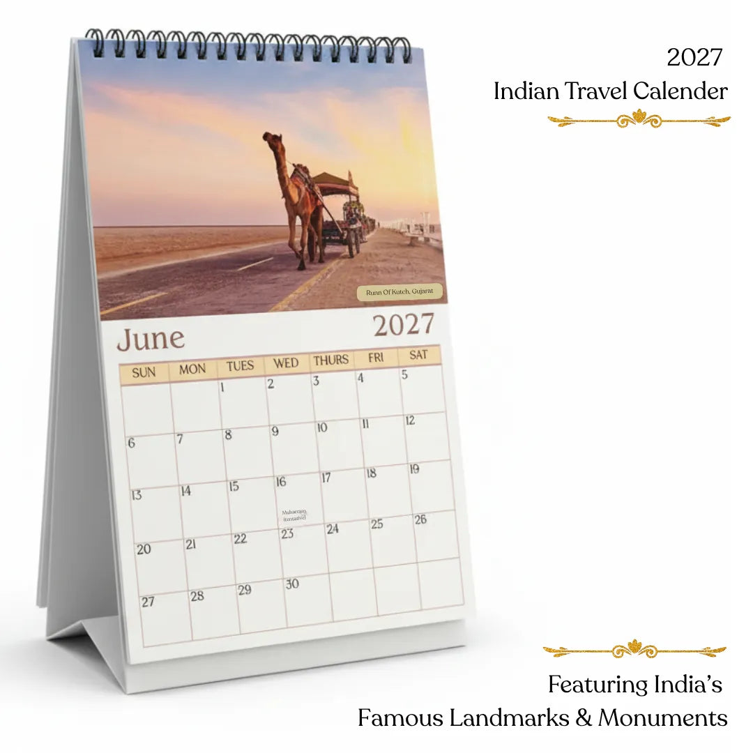 2027 Desk Calendar - A Journey Through India