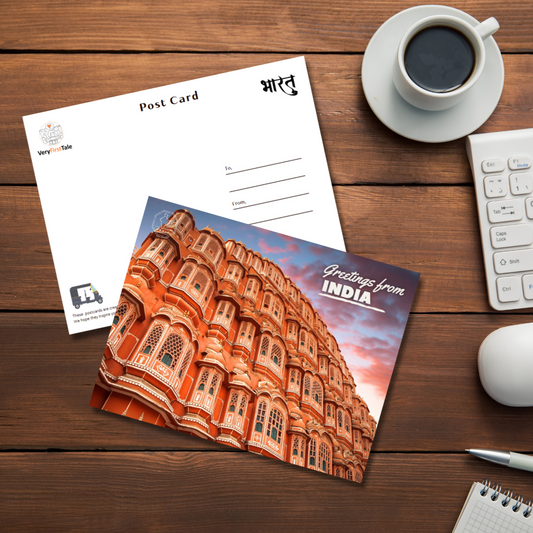 Jaipur Hawa Mahal Postcards (Pack of 5) & Keychains (Set of 2)
