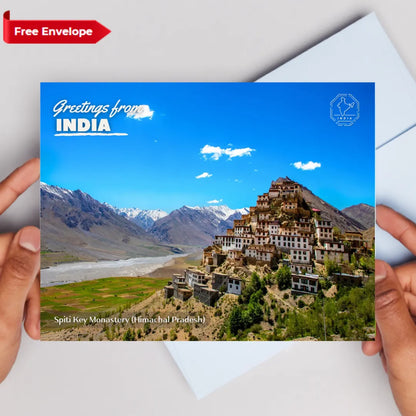 Spiti Key Monastery Himachal Pradesh India Postcards (Free Envelopes)