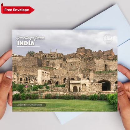 Golconda Fort Hyderabad Postcards (Free Envelopes)
