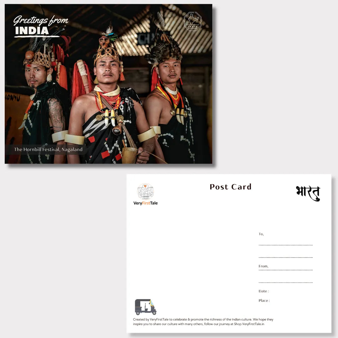 Nagaland & Manipur India Postcards Pack of 4 (Free Envelopes)