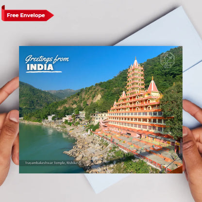 Trayambakeshwar Temple Rishikesh Postcards (Free Envelopes)