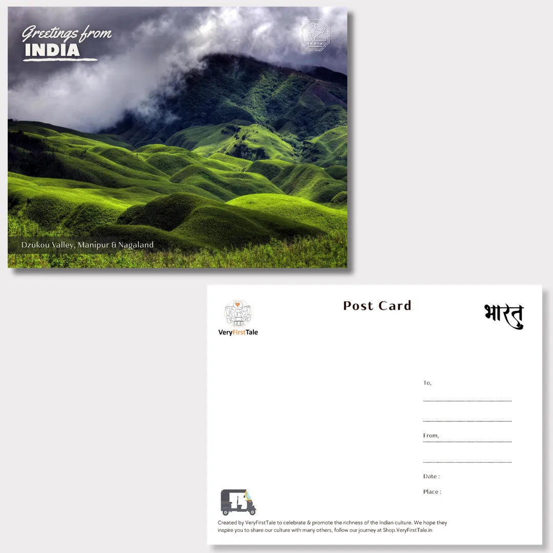Nagaland Dzukou Valley India Postcards (Free Envelopes)