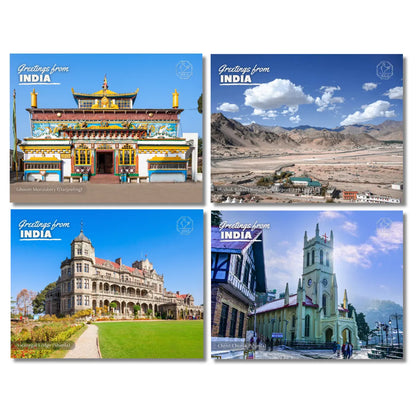Landmarks of India Postcards - Pack of 20 (Free Envelopes)