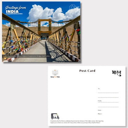 Chicham Bridge Spiti India Postcards (Free Envelopes)