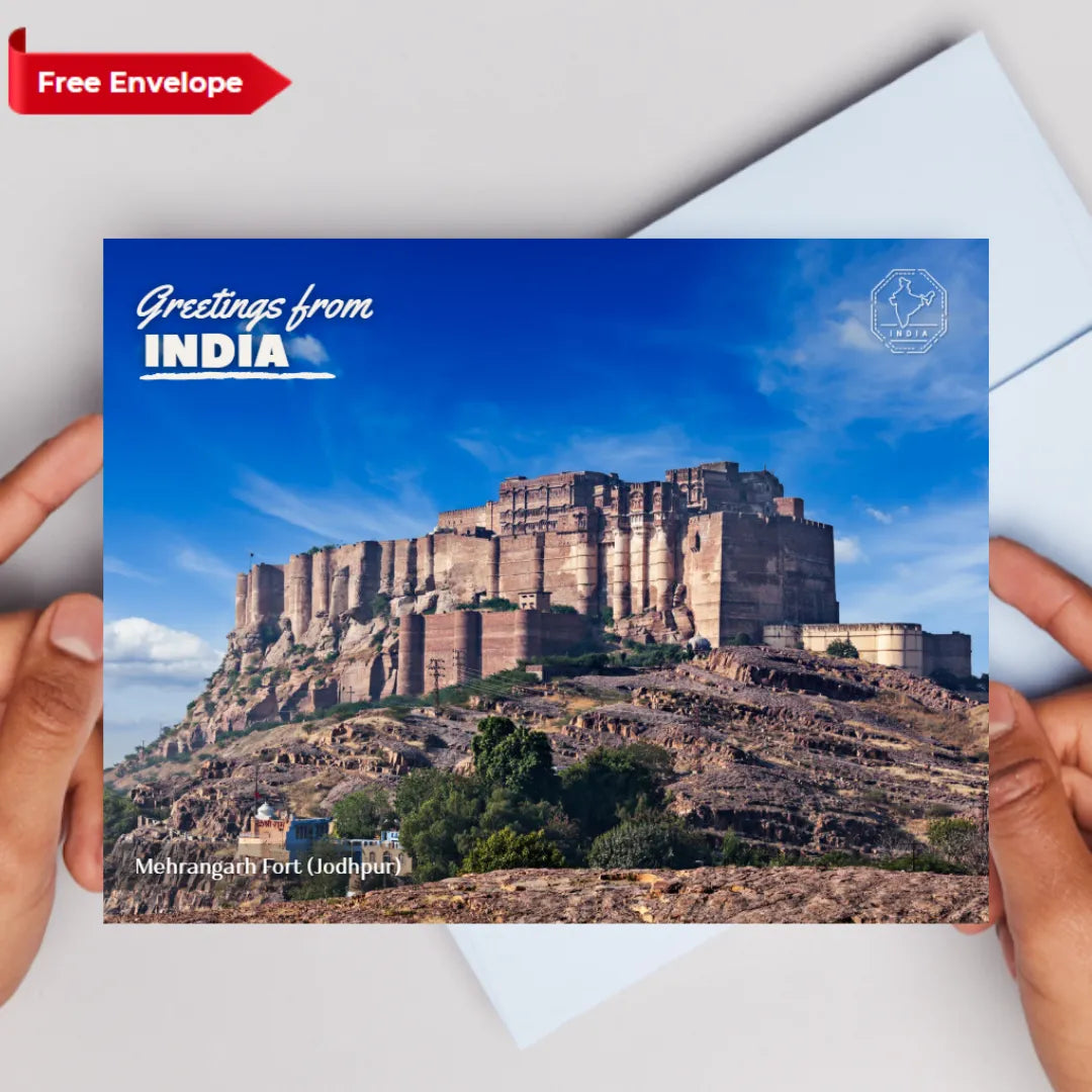 Jodhpur Mehrangarh Fort India Postcards (Free Envelopes)
