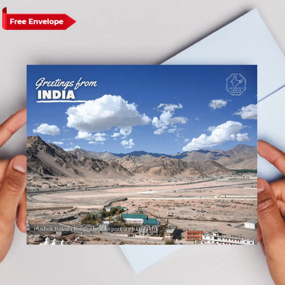 Leh Airport India Postcards (Free Envelopes)