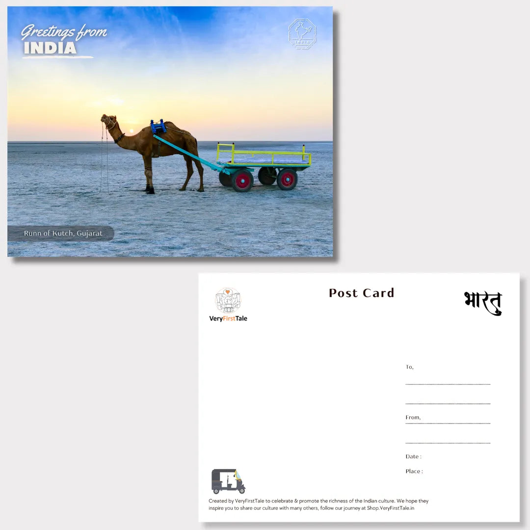 Gujarat Postcards Pack of 4 (Free Envelopes)