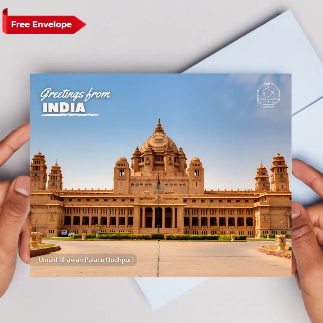 Jodhpur Umaid Bhawan Palace India Postcards (Free Envelopes)