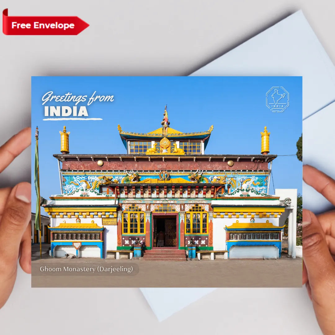 Darjeeling Ghoom Monastery India Postcards (Free Envelopes)