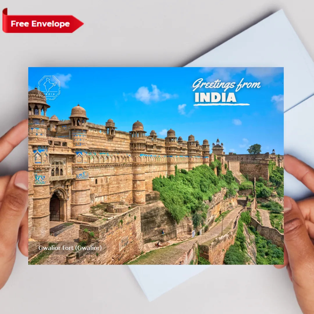 Gwalior Fort India Postcards (Free Envelopes)