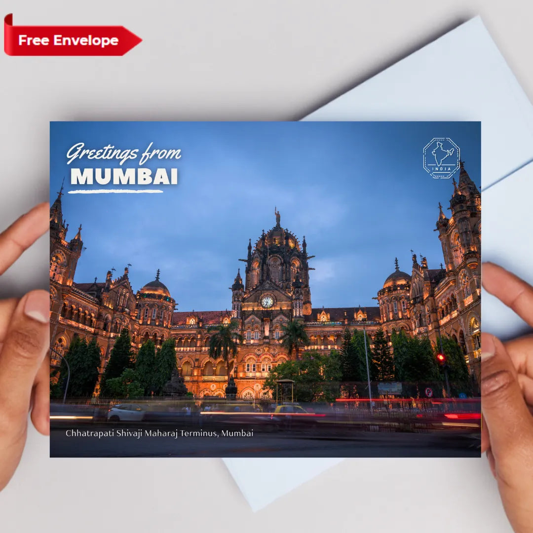 CST Station Mumbai Postcards (Free Envelopes)