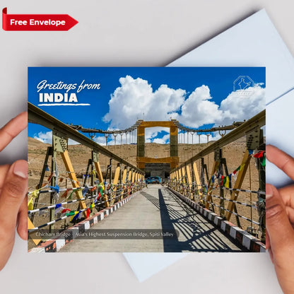 Chicham Bridge Spiti India Postcards (Free Envelopes)