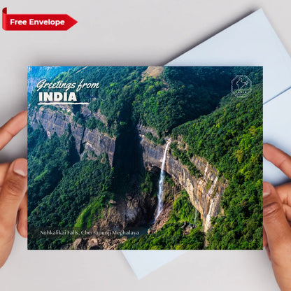 Meghalaya Nohkalikai Falls India Postcards (Free Envelopes)