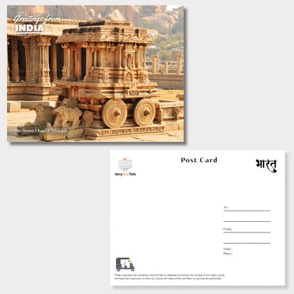 The Stone Chariot Hampi India Postcards (Free Envelopes)
