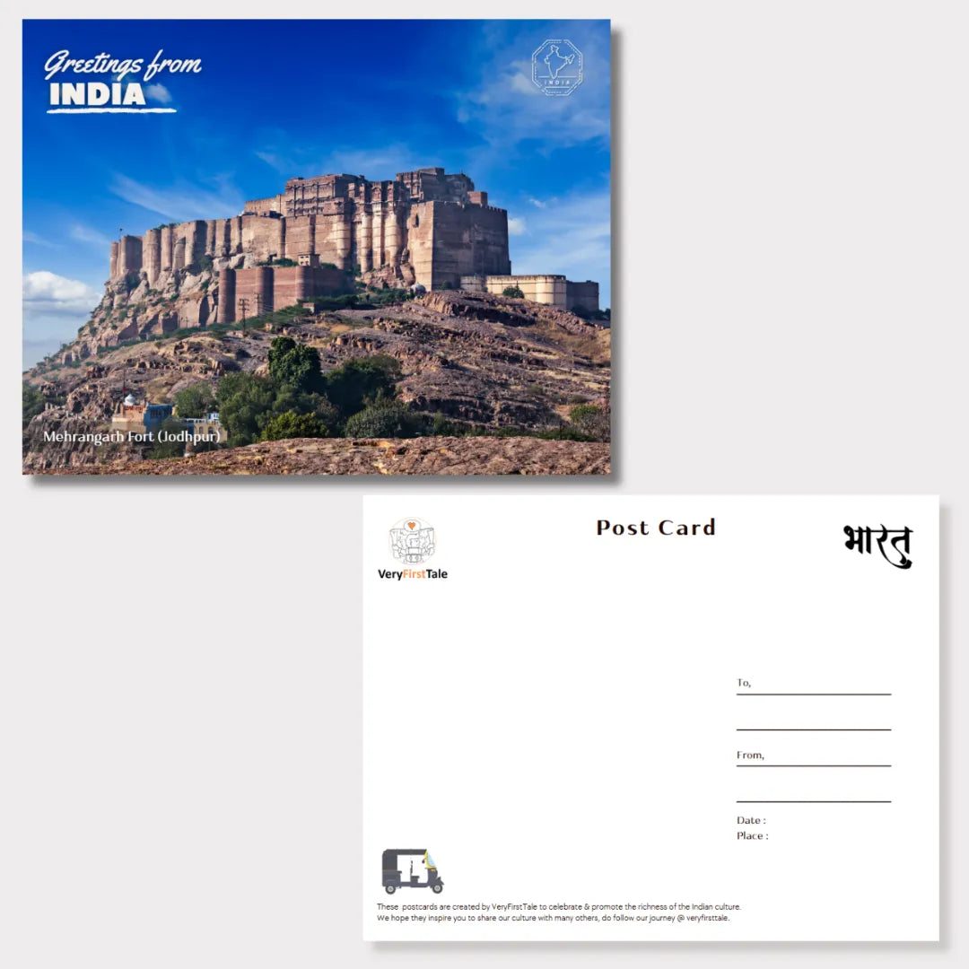 Jodhpur Mehrangarh Fort India Postcards (Free Envelopes)